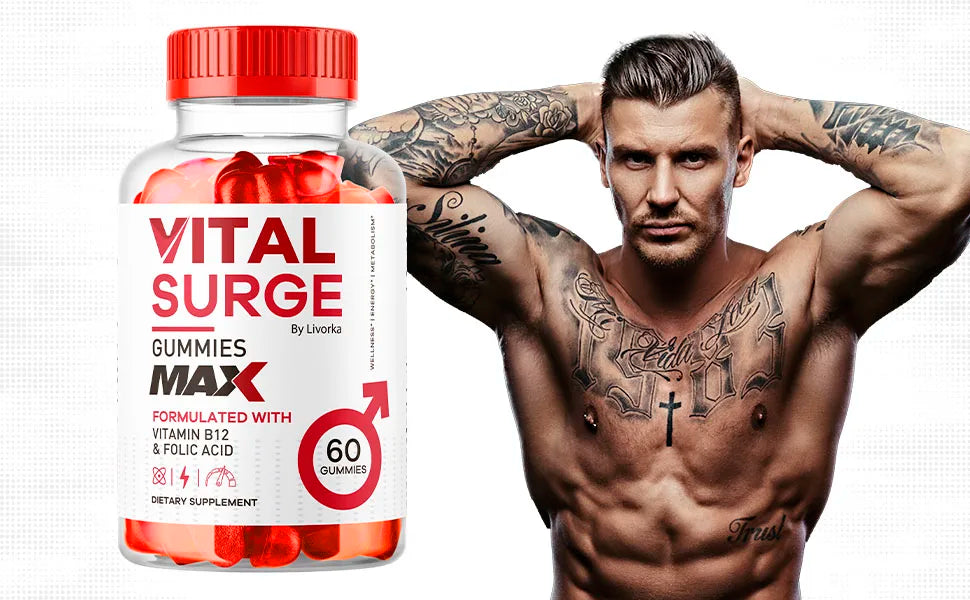 Maximum Strength Men's Vitality Gummies | 1050 MG Supplement