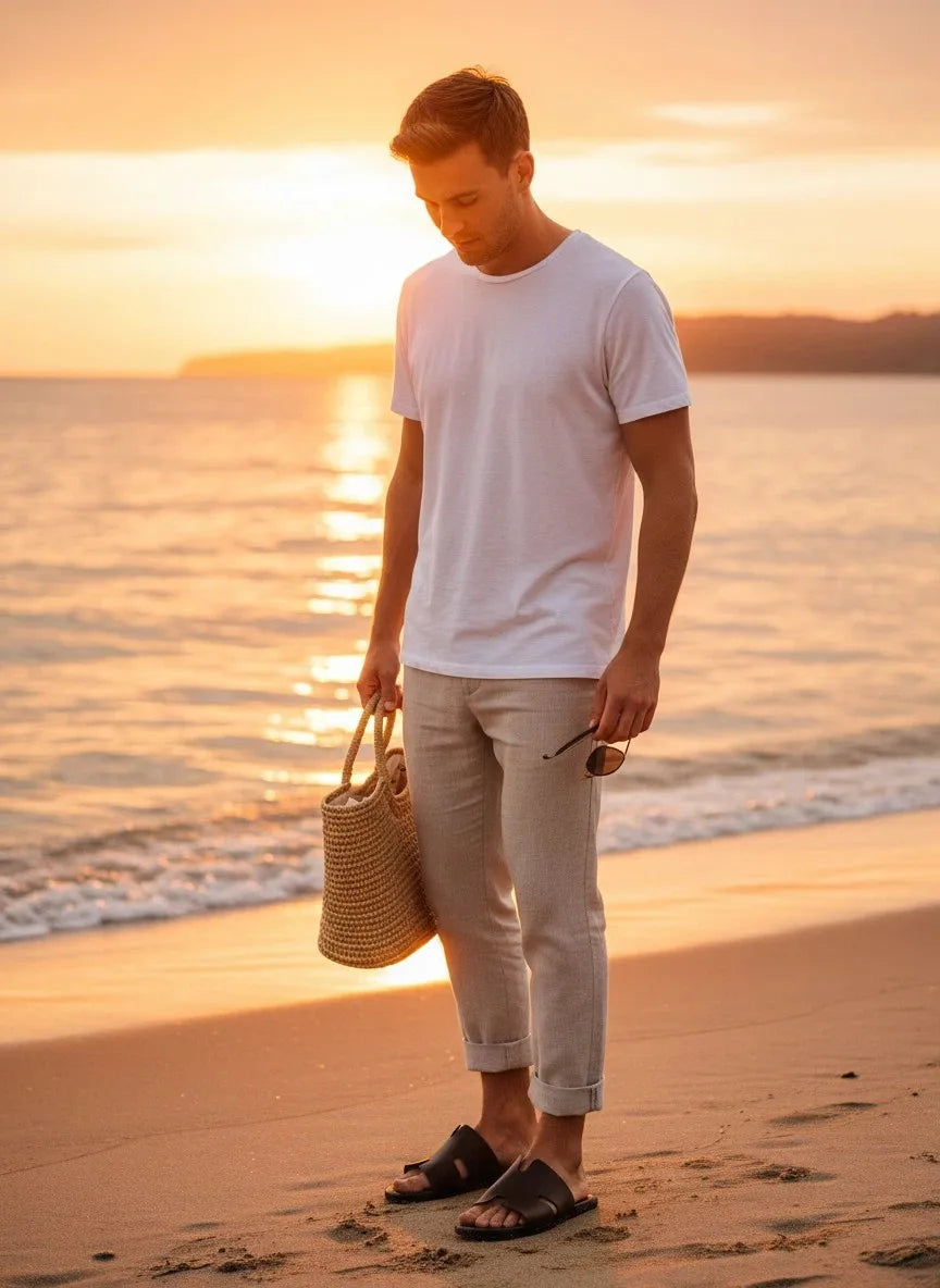 Men's Lightweight Casual Slip-On Sandals | Non-Slip Outdoor Comfort