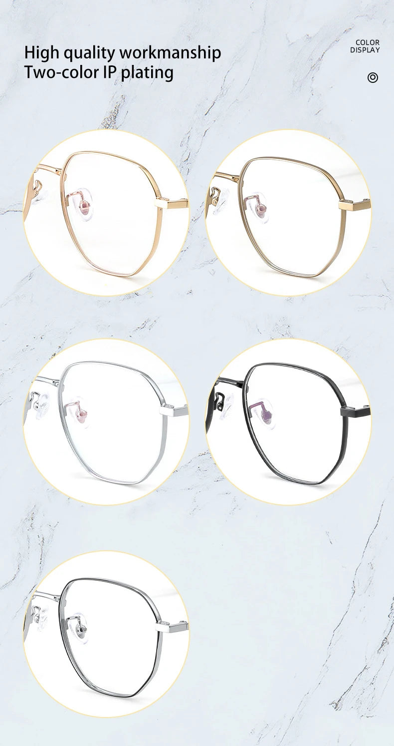 Retro Anti-Blue Light Eyeglasses for Women | Stylish and Customizable