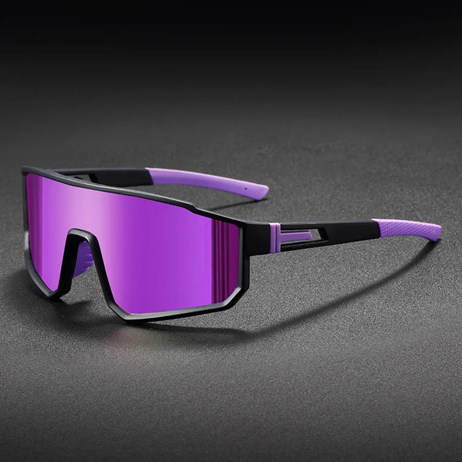 Gafas de sol de ciclismo extragrandes para hombre | Gafas coloridas a prueba de viento