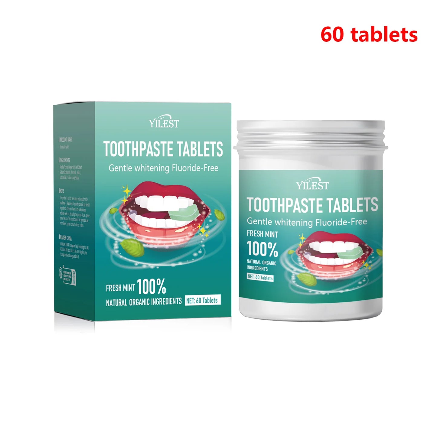 Mint Flavor Toothpaste Tablets | Fresh Breath & Oral Hygiene