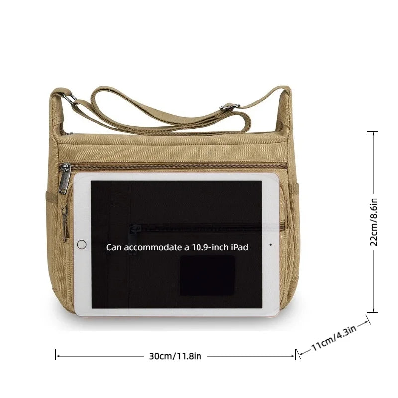 Men's Canvas Shoulder Bags | Stylish Crossbody Messenger Bags