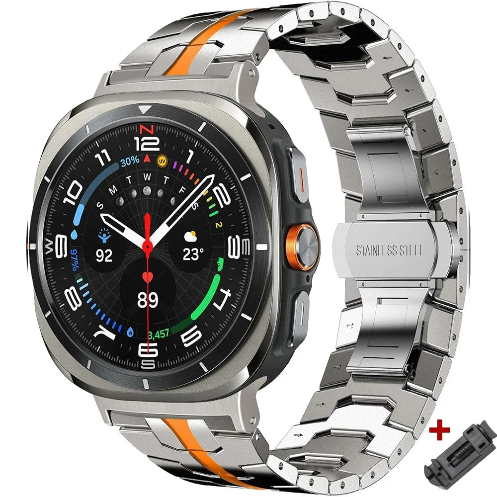 Luxury Titanium Band for Galaxy Watch Ultra 47mm | Metal Bracelet
