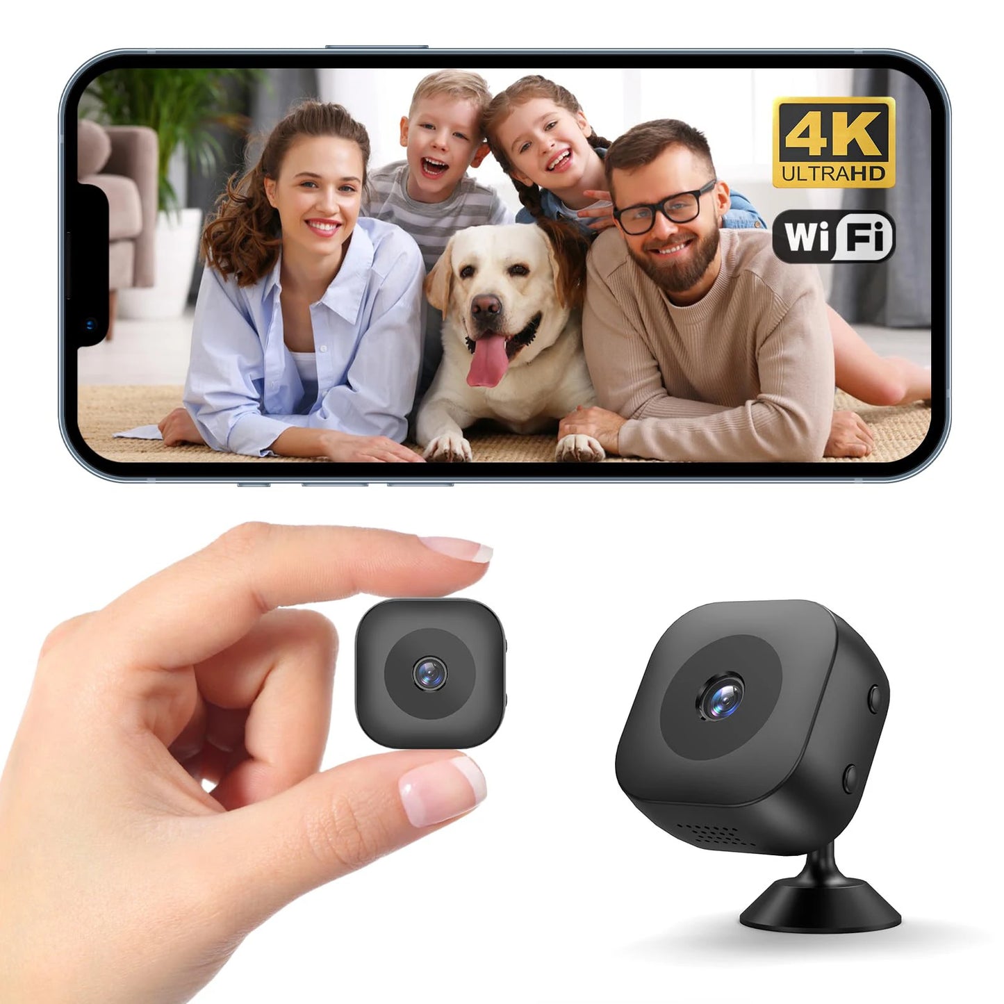 Smart 4K Mini Camera | Full Color Night Vision & Motion Detection