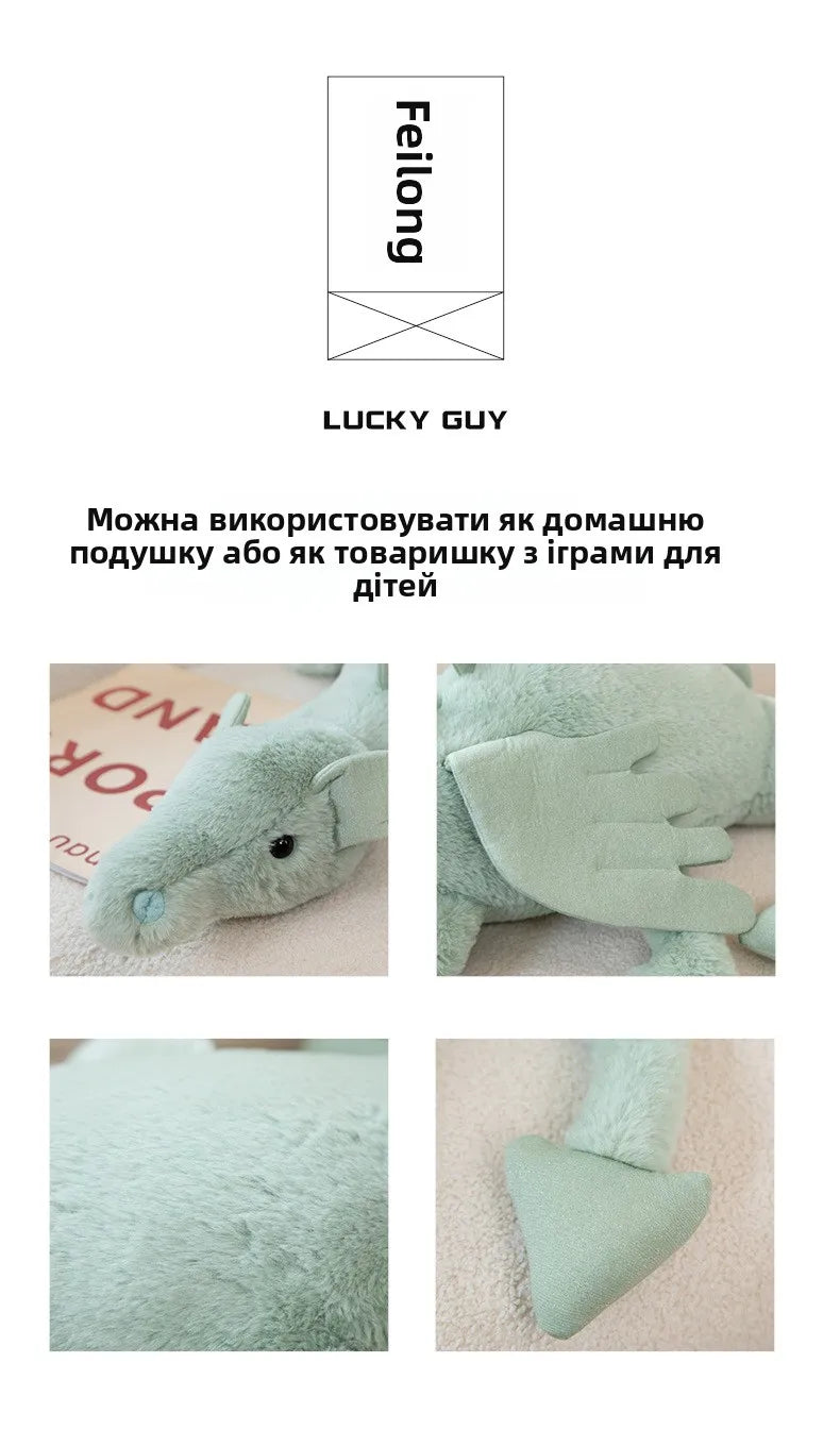 Cute Cartoon Dragon Plush Doll | Adorable Dinosaur Pillow Toy