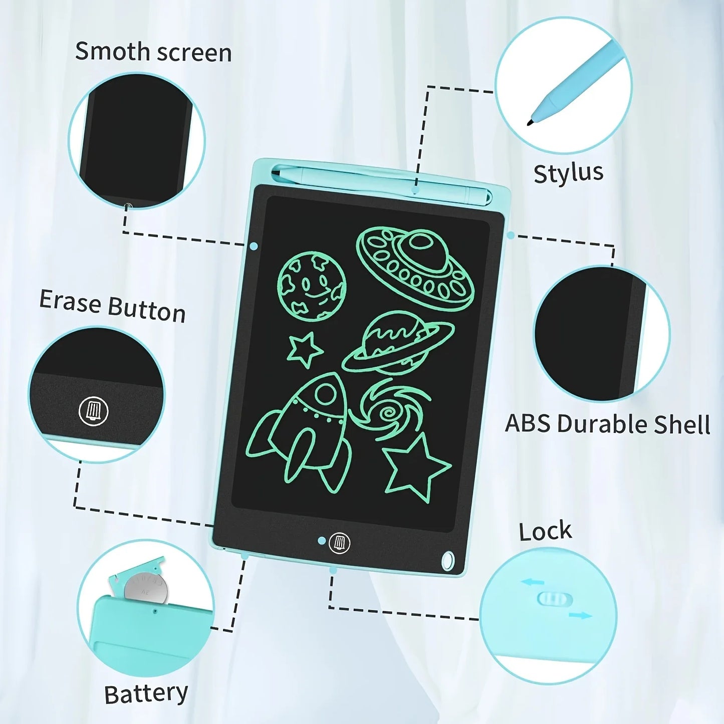 10" LCD Writing Tablet | Digital Drawing & Handwriting Tool