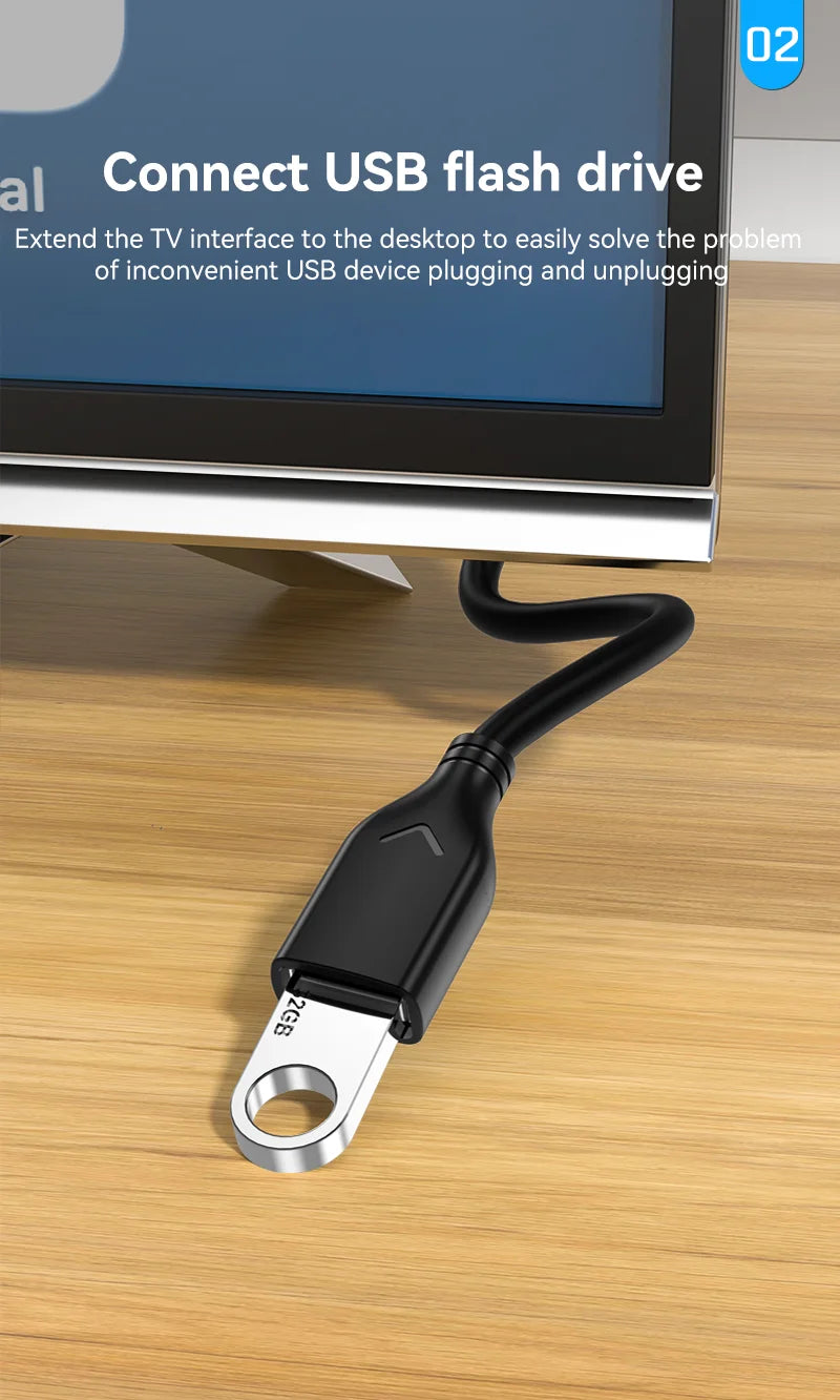 High-Speed USB 3.0 Extension Cable Male to Female for Devices