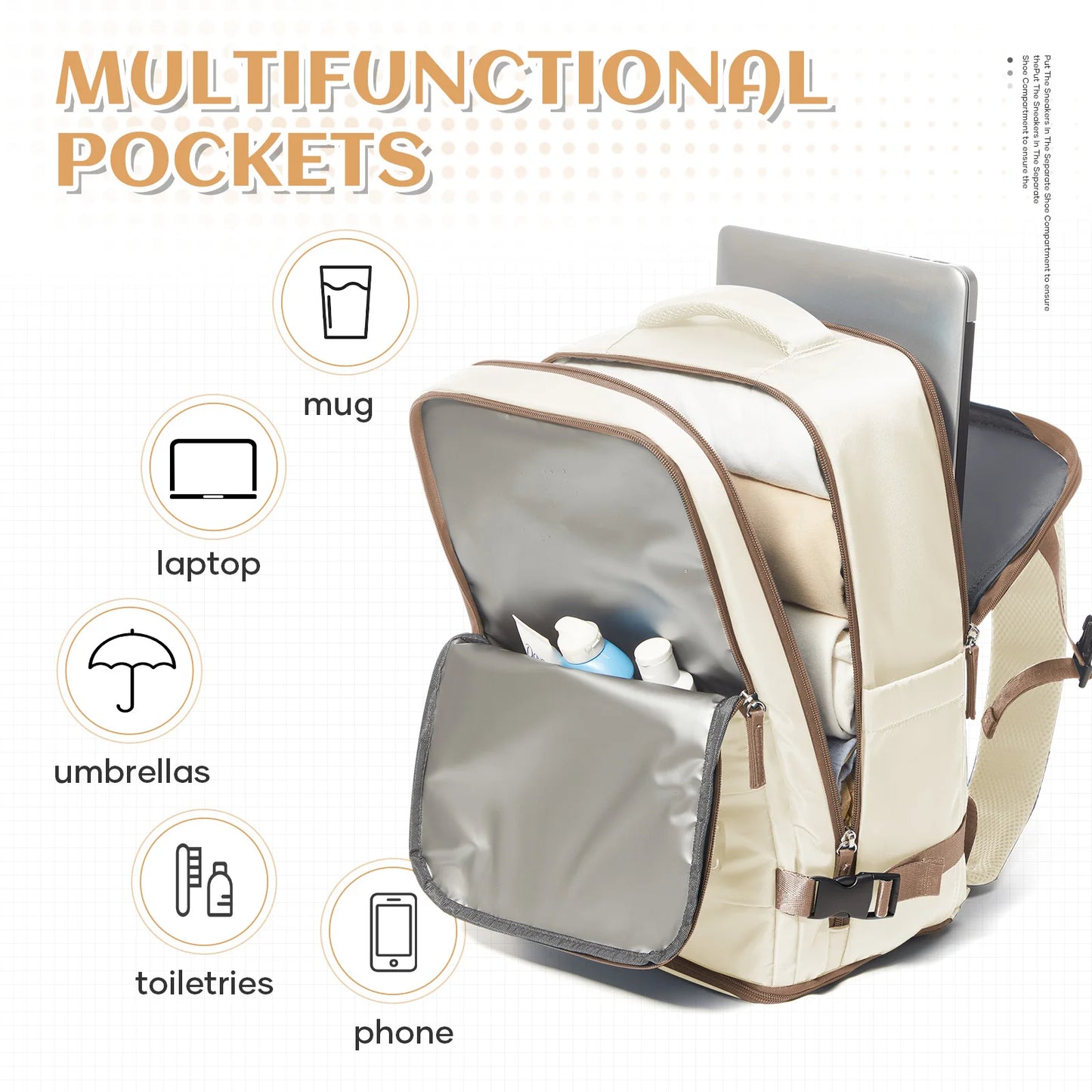Versatile Waterproof Travel Backpack for Men & Women | Spacious Design