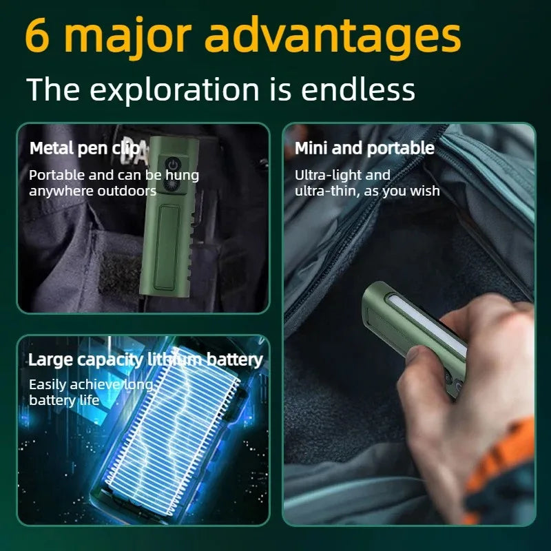 Multi-Functional EDC Flashlight | Outdoor Torch Light for Emergencies