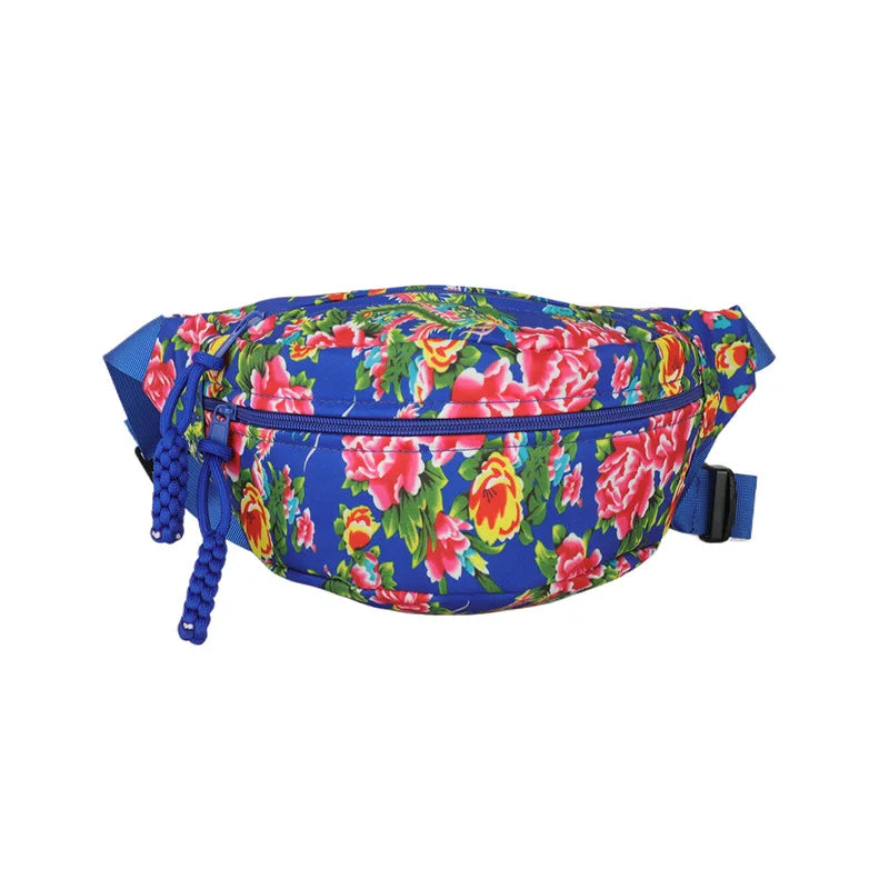 Stylish Floral Chest Bag | Unisex Crossbody Waist Bag for All