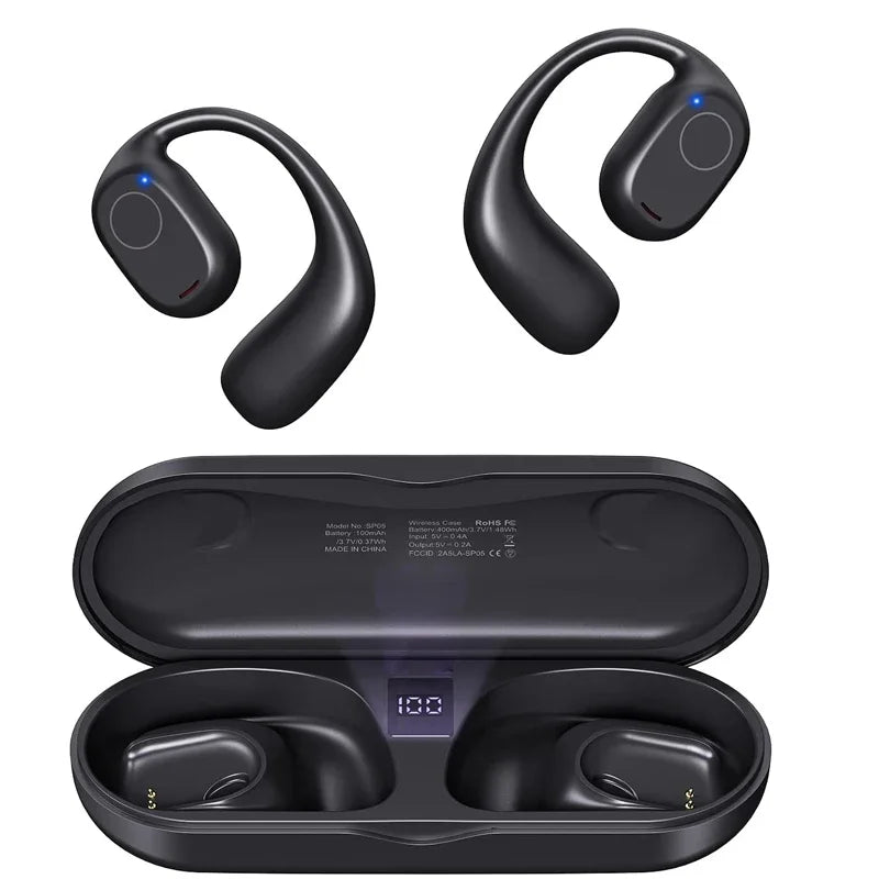 Wireless Earbuds with Digital Display | 40 Hours Playtime Earphones