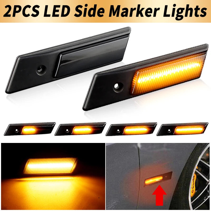 Dynamic LED Turn Signal Side Marker Lights for E36 Series