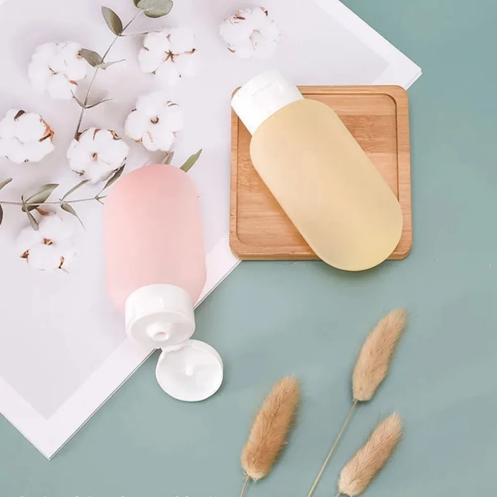 4Pcs 60ml Travel Bottle Set | Refillable Cosmetic Containers