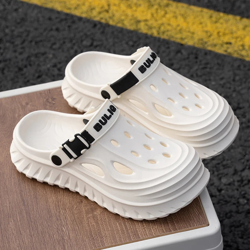 Comfortable Soft Sole Women Mules and Clogs Spring 2026 Platform Outdoor EVA Slippers Woman Trainers Plus Size 45 Casual Flats