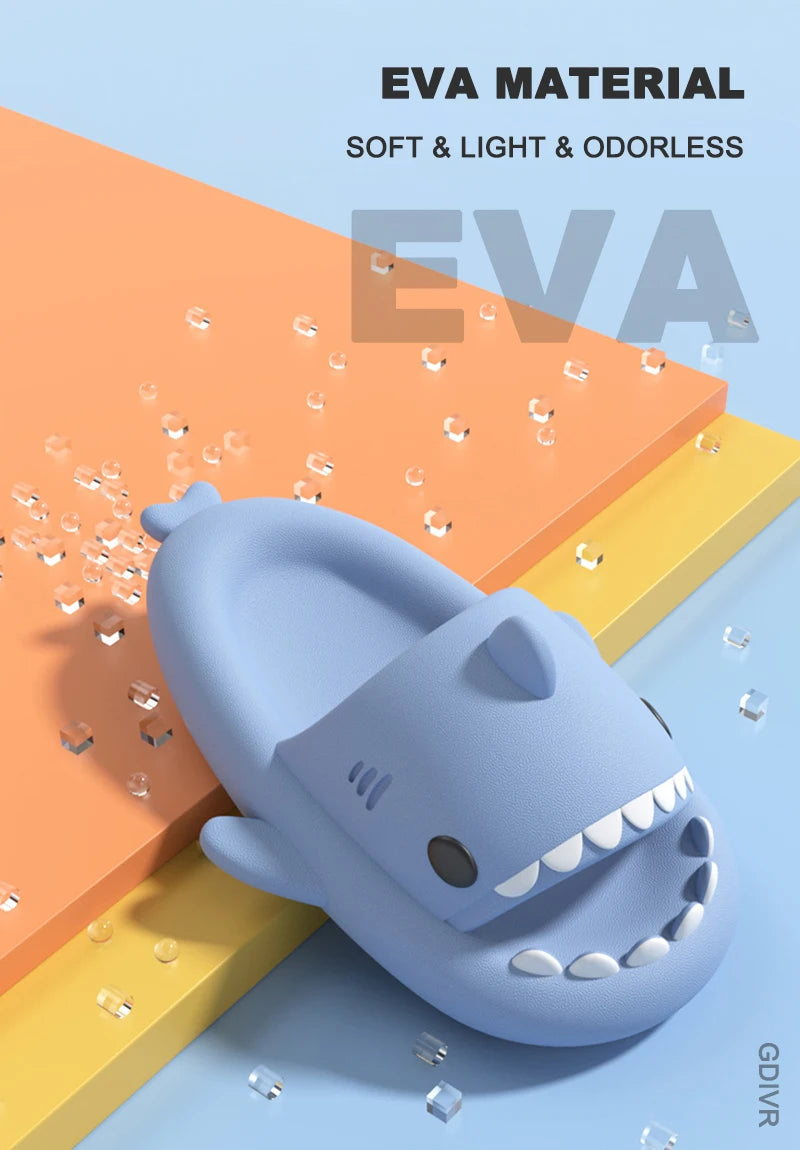 Kids Shark Slippers | Cartoon Non-slip Soft Sandals for Summer