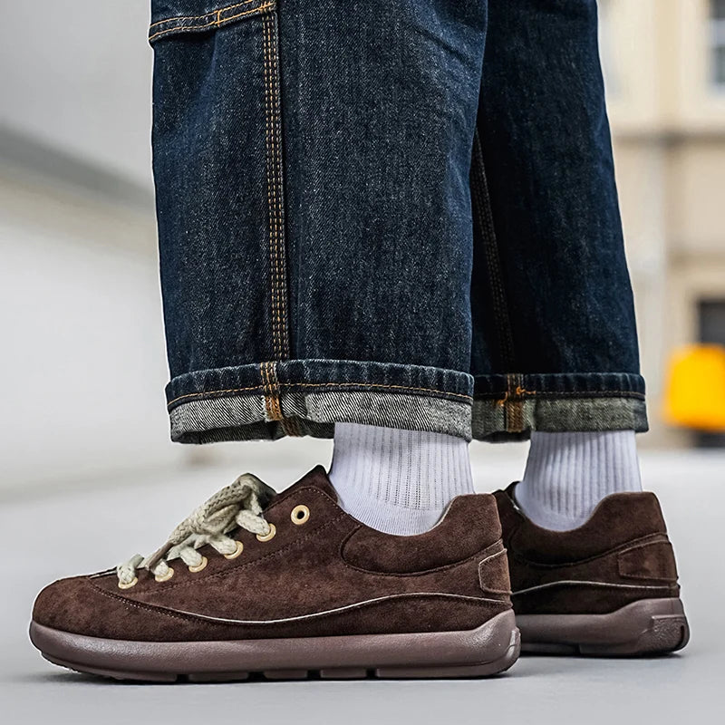 Thick Sole Breathable Anti Slip Sneakers | Stylish Men's Casual Shoes