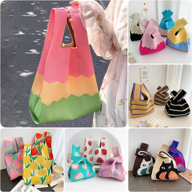 Women Mini Knot Wrist Bag | Handmade Fashion Tote for Everyday Use