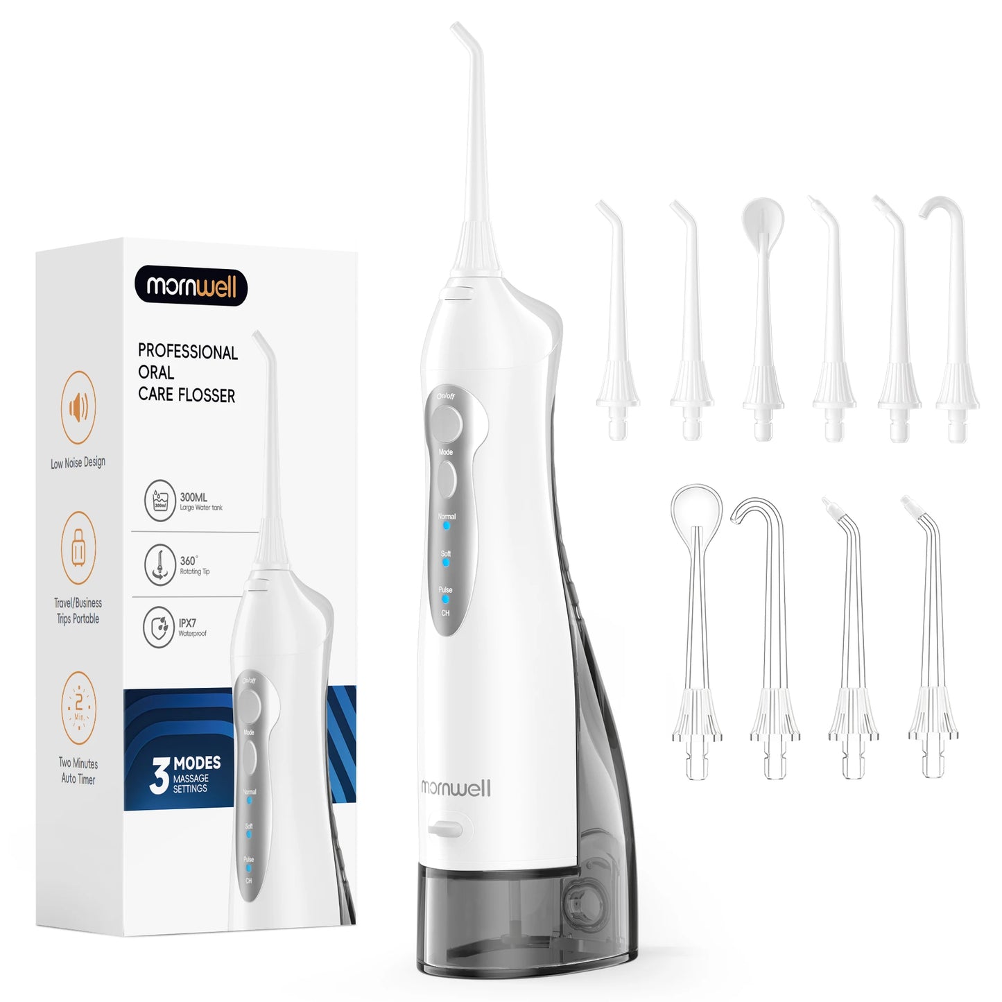 Irrigador dental inalámbrico portátil | Cuidado dental recargable por USB