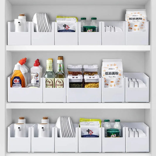 Caja organizadora de almacenamiento versátil | Organiza artículos de cocina y escritorio
