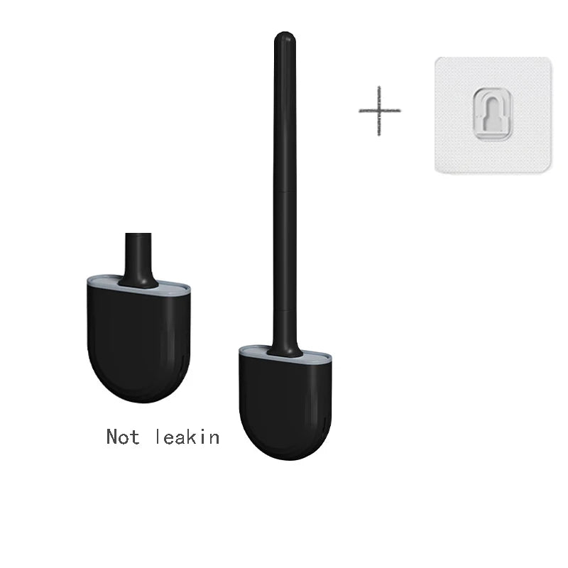 Wall Hanging Toilet Brush with Holder | Soft Bristles WC Cleaner