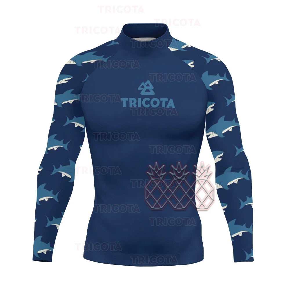 Men's UV Protection Long Sleeve Rash Guard for Surfing & Diving