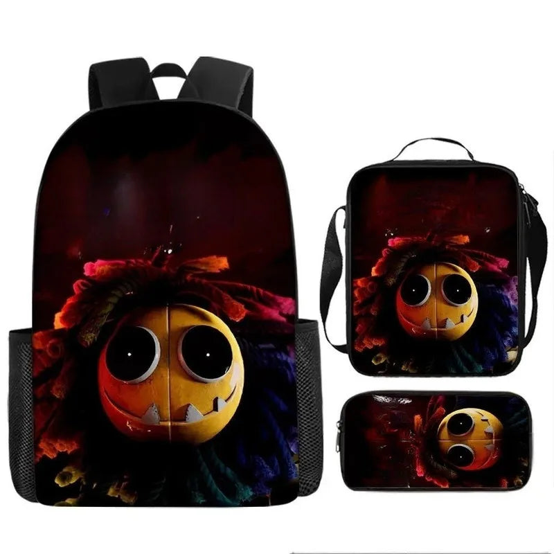 3-Piece Horror-Themed Backpack Set | Unique School Essentials