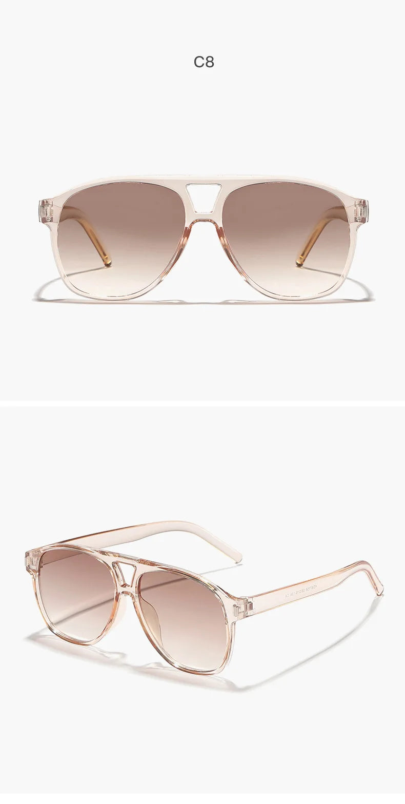 Luxury Big Frame Pilot Sunglasses | Trendy UV400 Shades