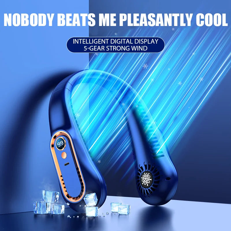 Hands-Free Bladeless Neck Fan | Portable USB Rechargeable Mini Fan