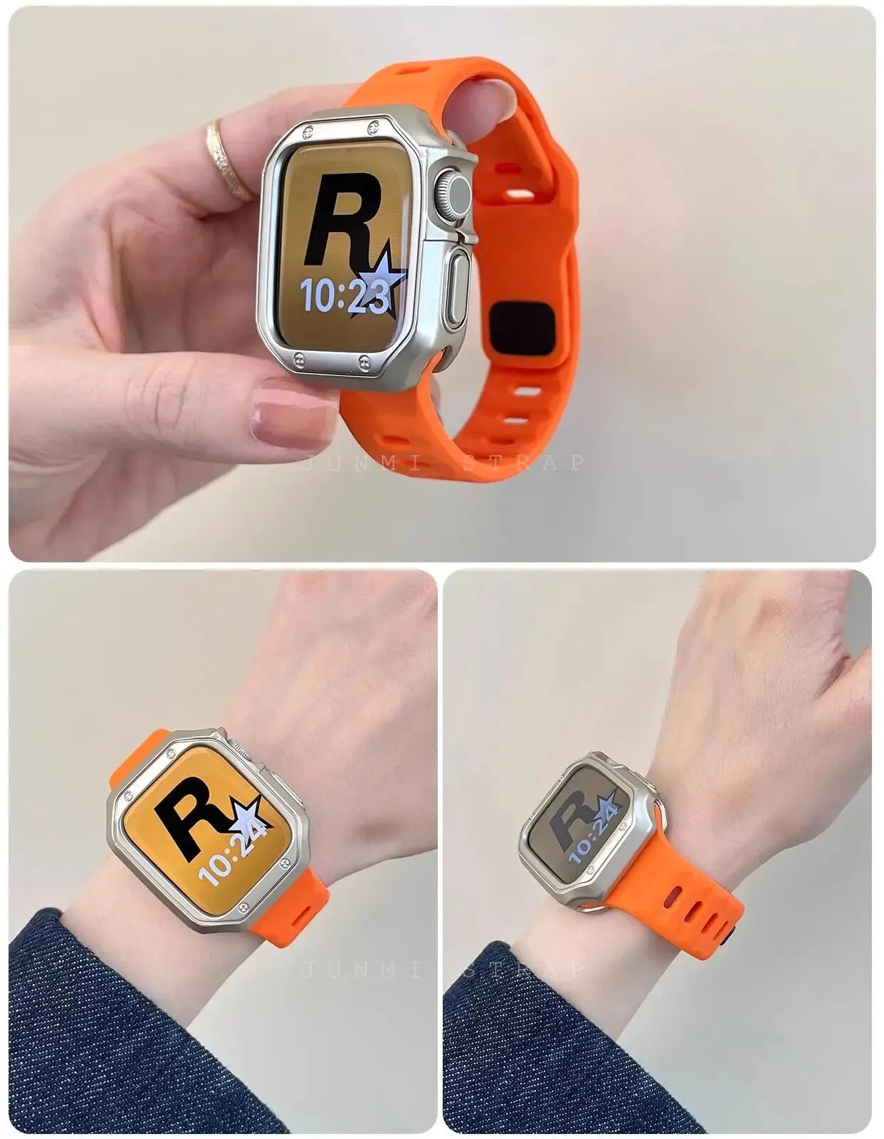 Soft Silicone Sport Strap & Case for Smartwatch | Comfort & Style