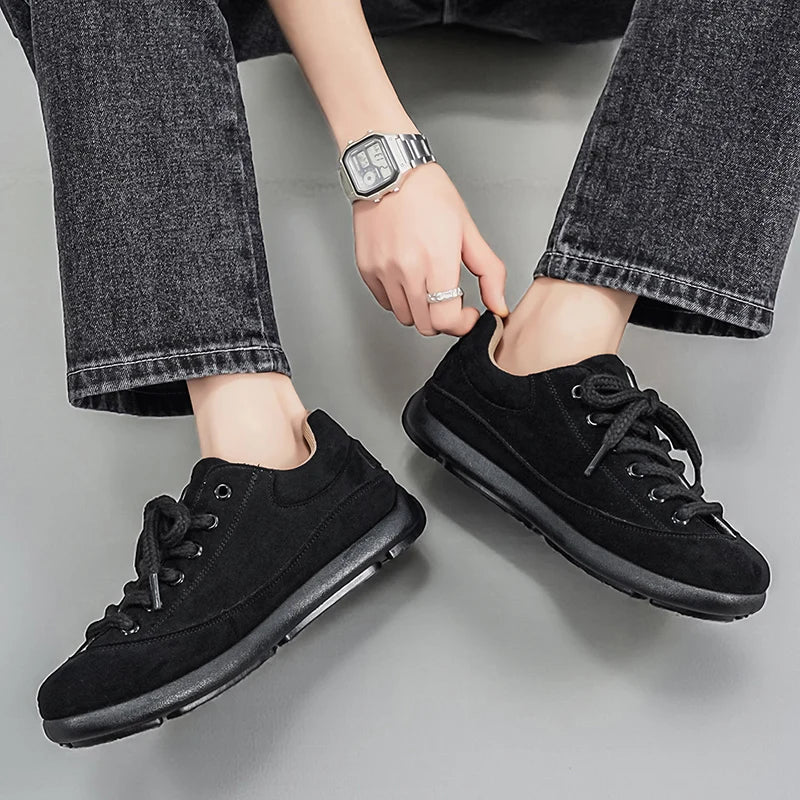 Thick Sole Breathable Anti Slip Sneakers | Stylish Men's Casual Shoes