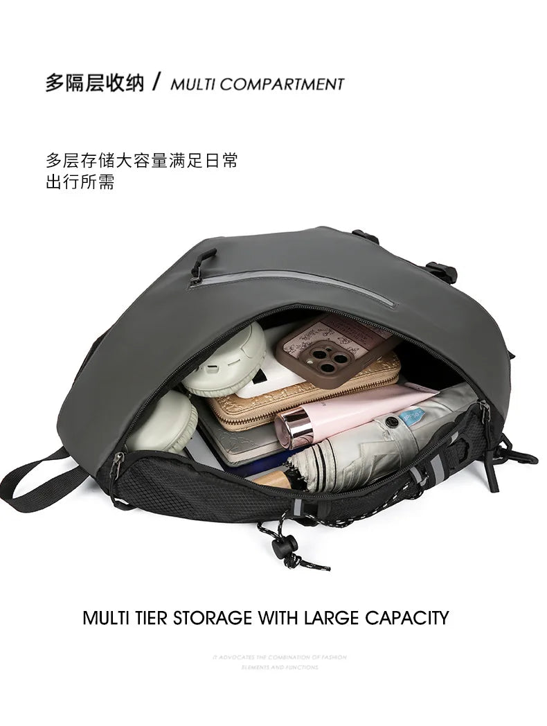 Men's Waterproof Large Capacity Crossbody Chest Bag | Fashionable & Functional