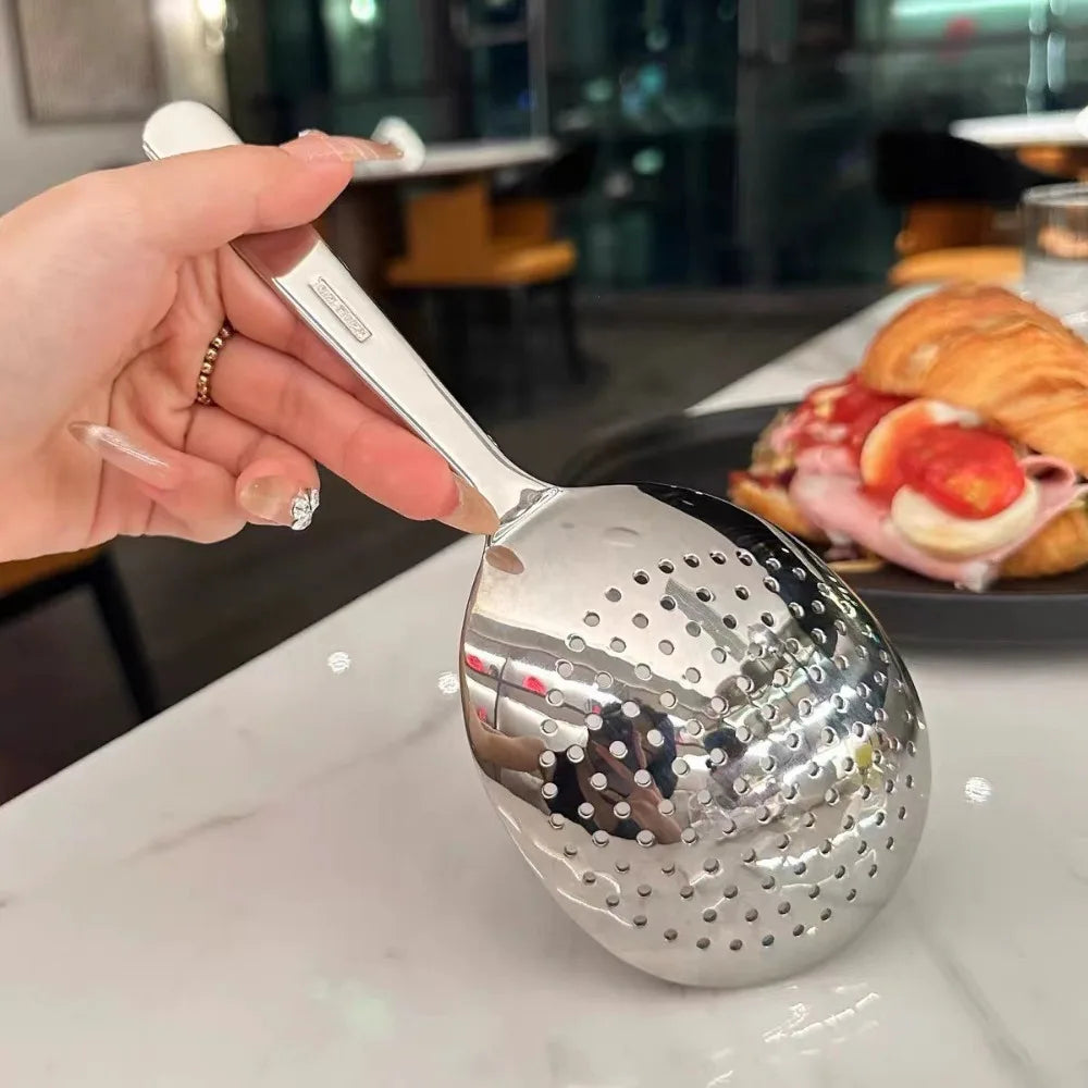 Large Stainless Steel Round Spoon | Perfect Kitchen Utensil