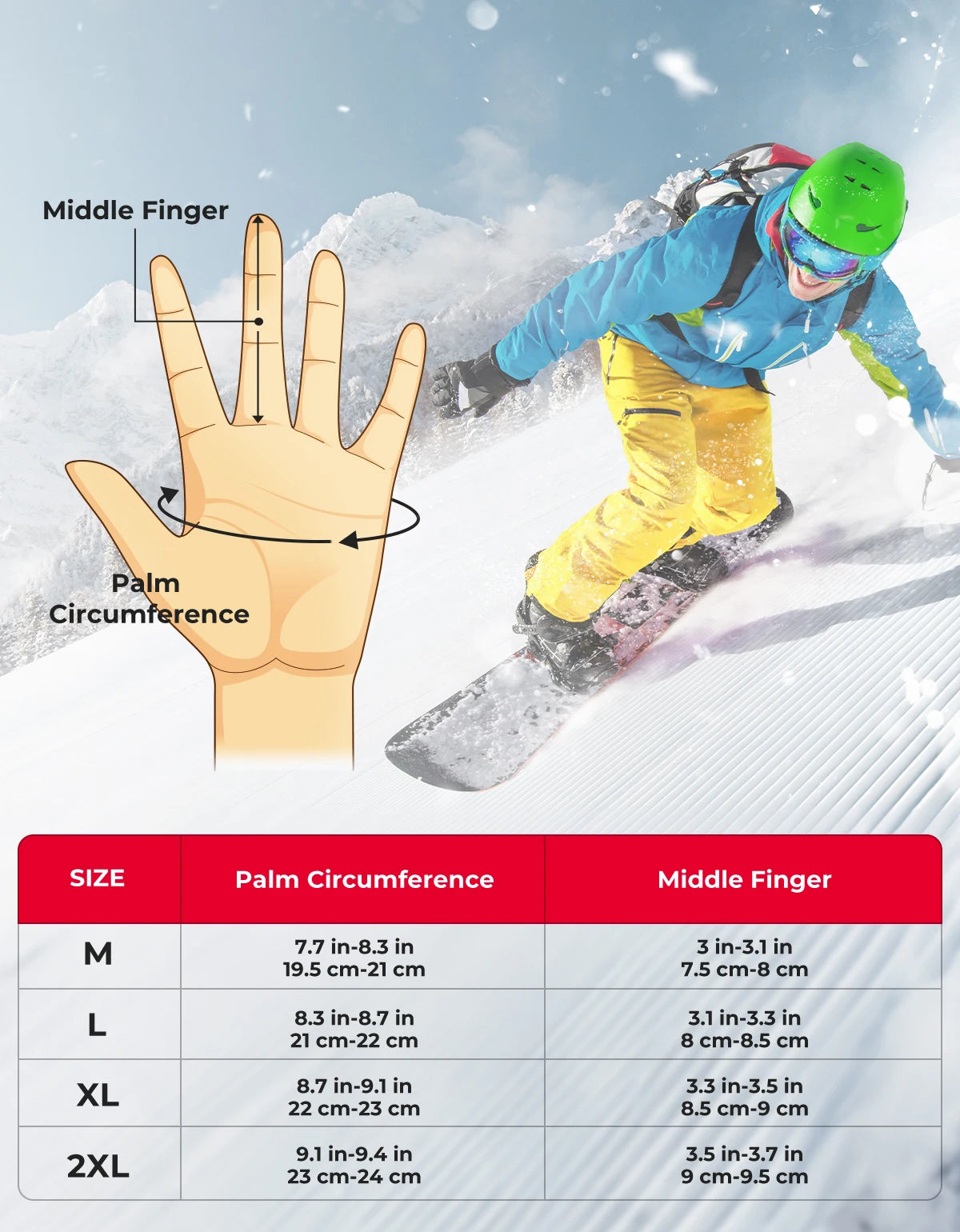 Waterproof Heated Skiing Gloves | Touchscreen Winter Gear