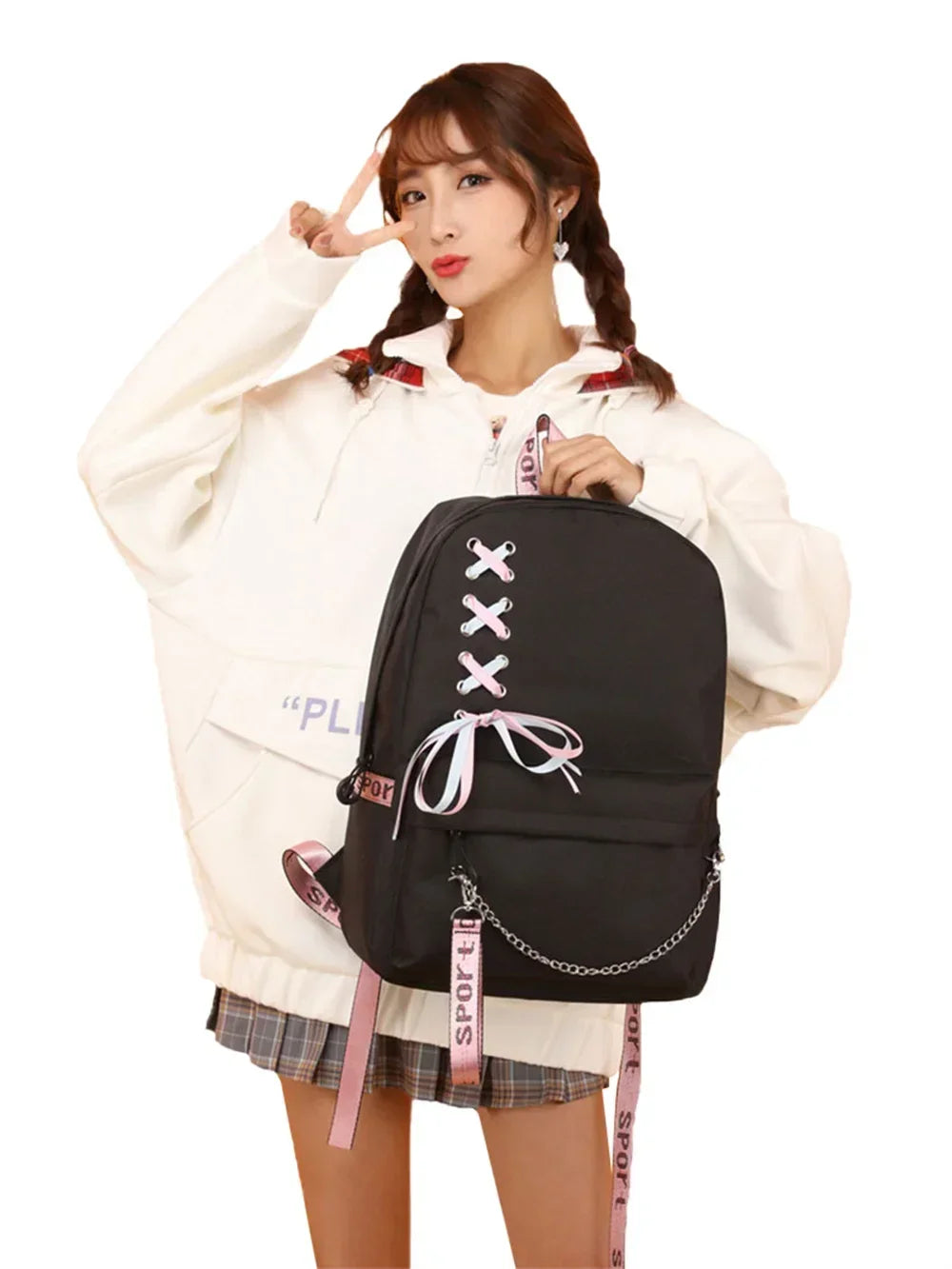 Adorable 3D Panda School Bag Set for Teens | Stylish & Practical