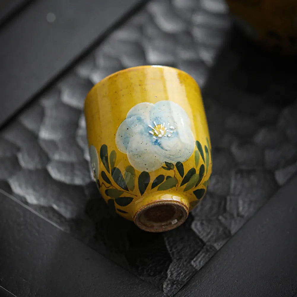 Handmade Ceramic Tea Cup Set | Vintage Kung Fu Tea Mugs