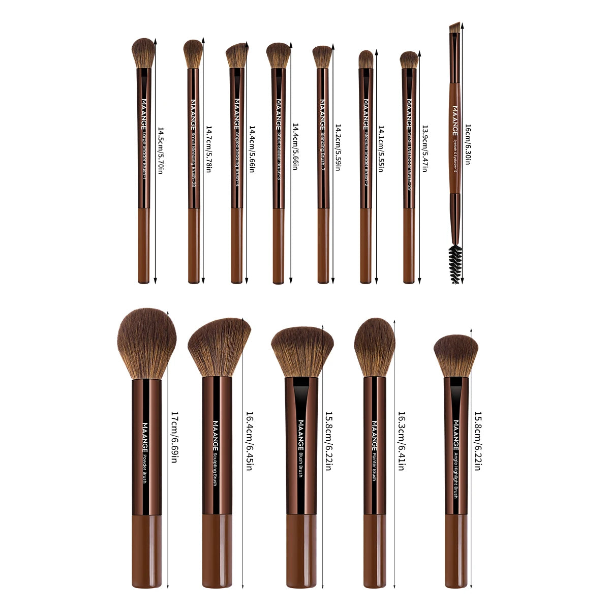 13pc Soft Synthetic Hair Makeup Brush Set | Flawless Beauty Tools