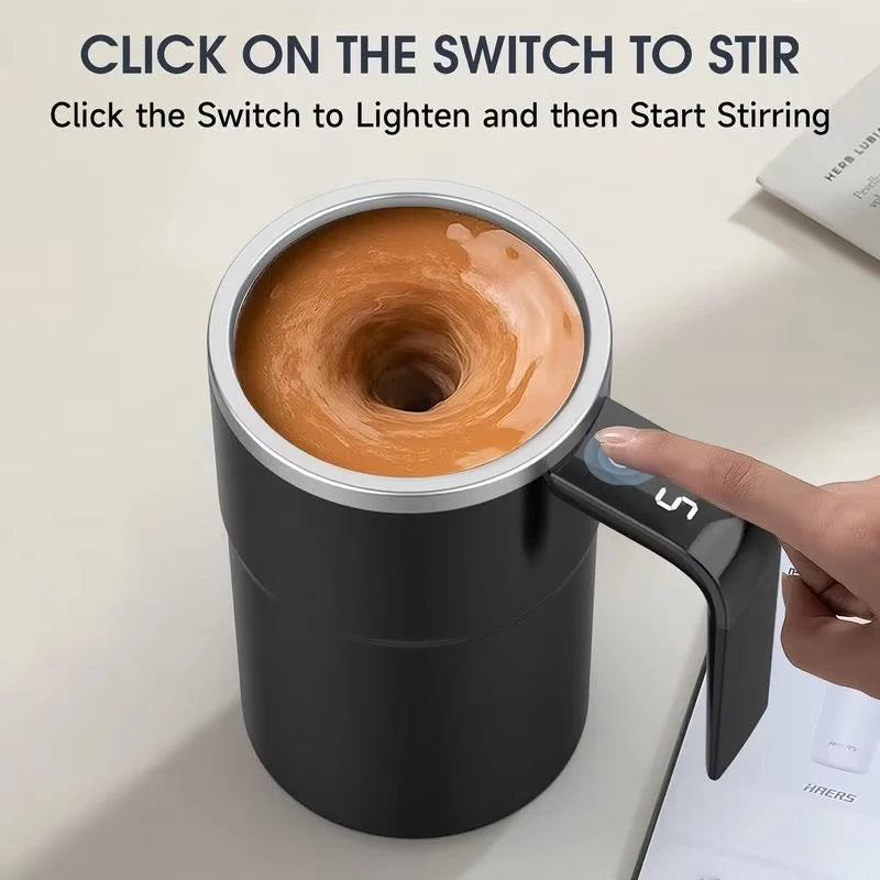 380ML Mini Electric Self Mixing Mug | Waterproof & Rechargeable