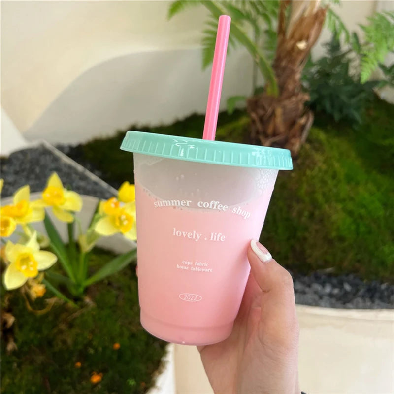 Kawaii Water Bottle | Cute BPA Free Tumbler with Straw