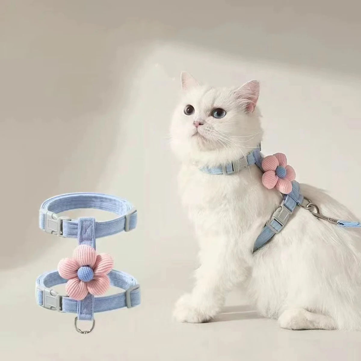 Adjustable Cat Harness and Leash Set | Perfect for Small Dogs & Cats