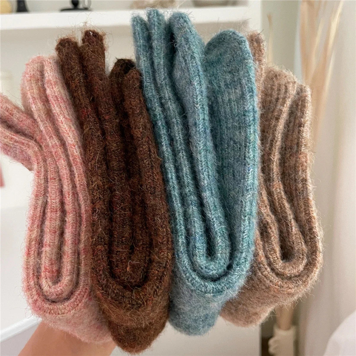 Warm Long Wool Cashmere Thermal Socks for Women | Cozy Comfort
