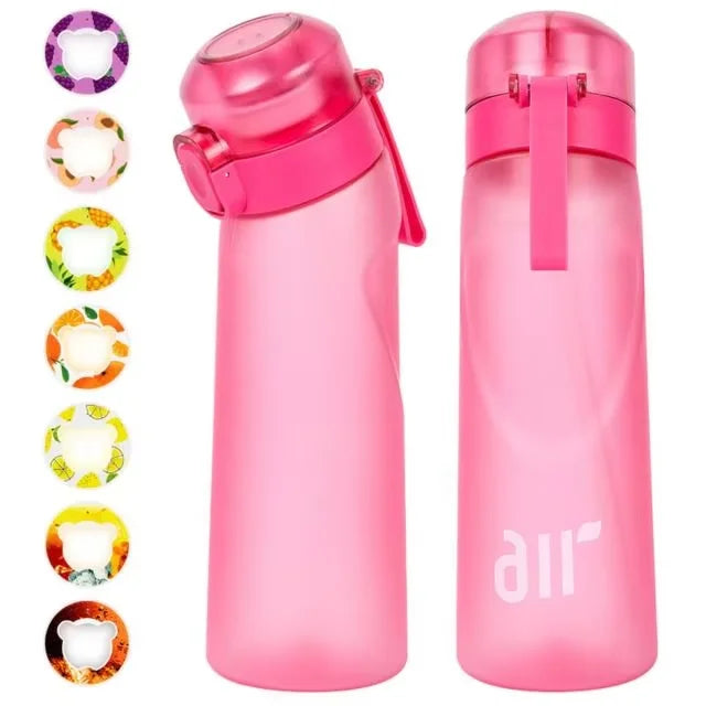 Portable Fruit-Scented Water Bottle with Flavor Pods for Sports