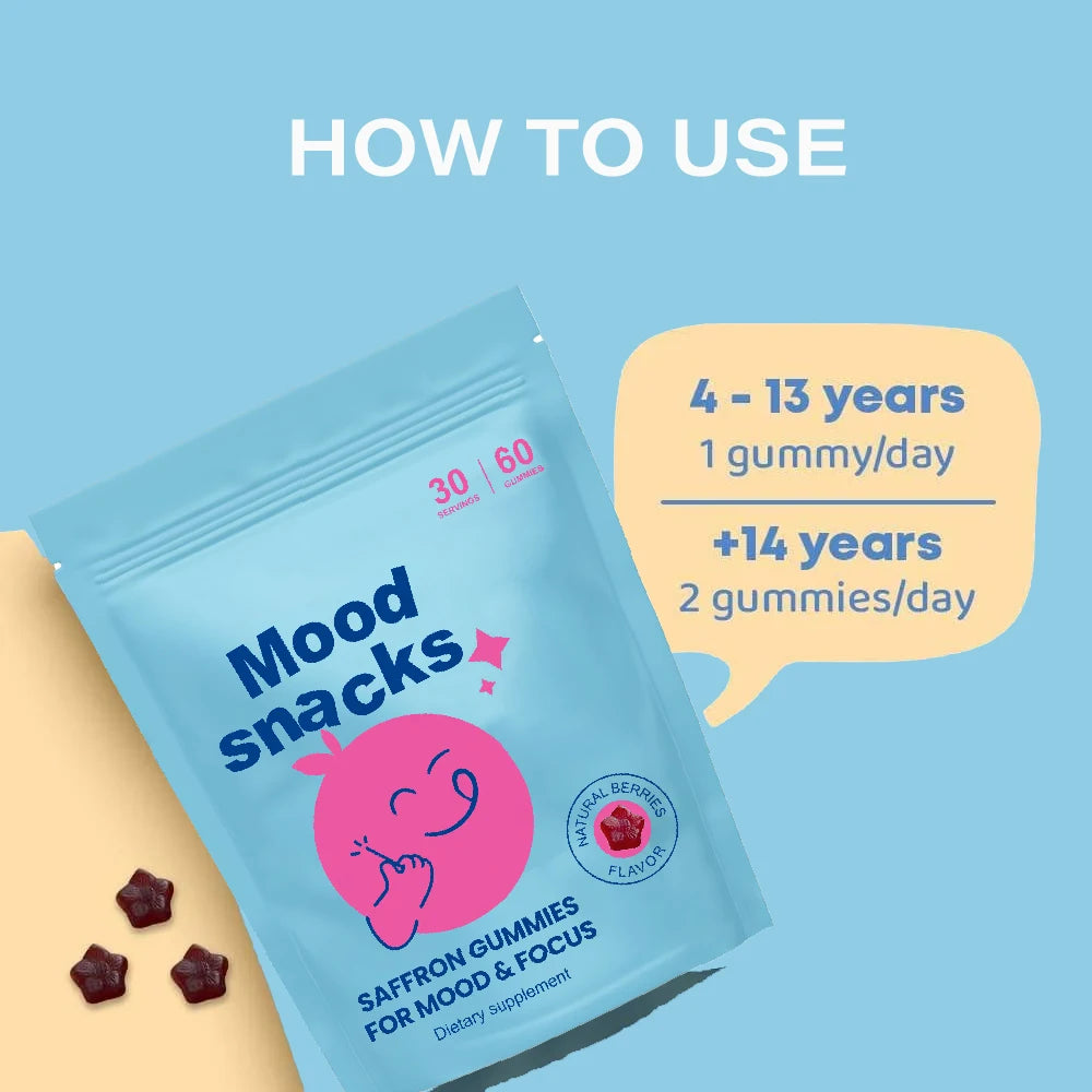 Saffron Gummies for Kids | Brain Support & Focus Boost