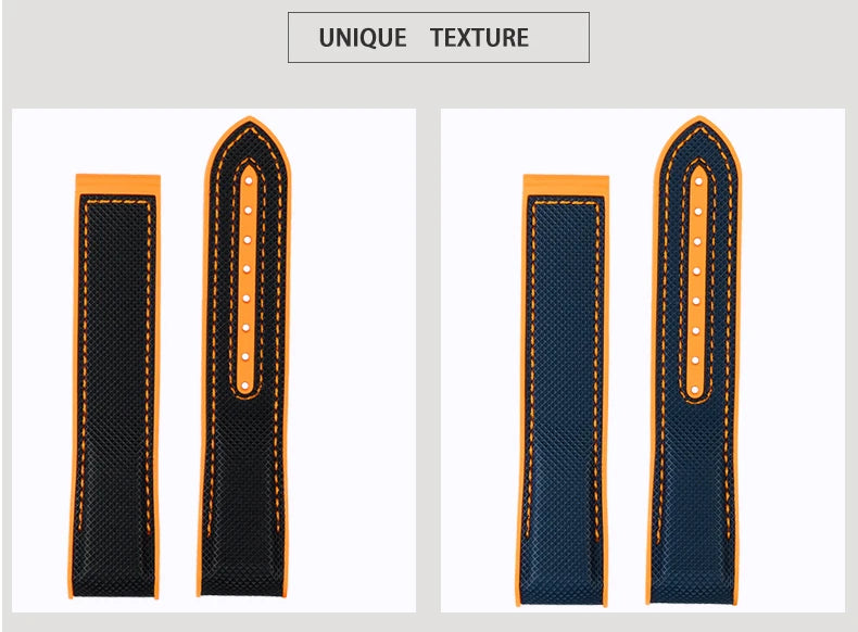 Versatile Nylon Rubber Watchband | Durable Comfort Strap