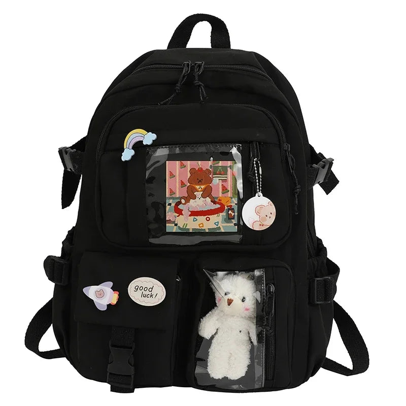 Mochila Bonita Impermeable para Mujer | Mochila Escolar con Múltiples Bolsillos