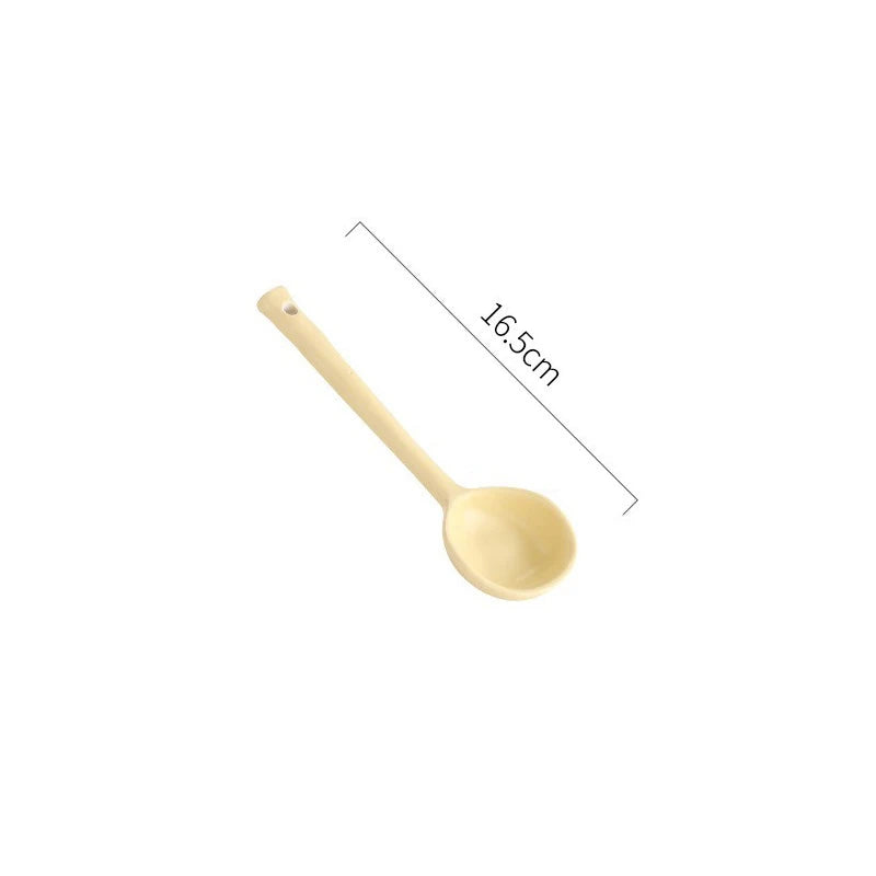 Elegant Ceramic Soup Spoon Set | Long Handle Ladle for Dining
