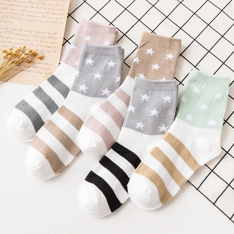 Cute Women Fruit Print Socks Set | Kawaii Casual Accessories