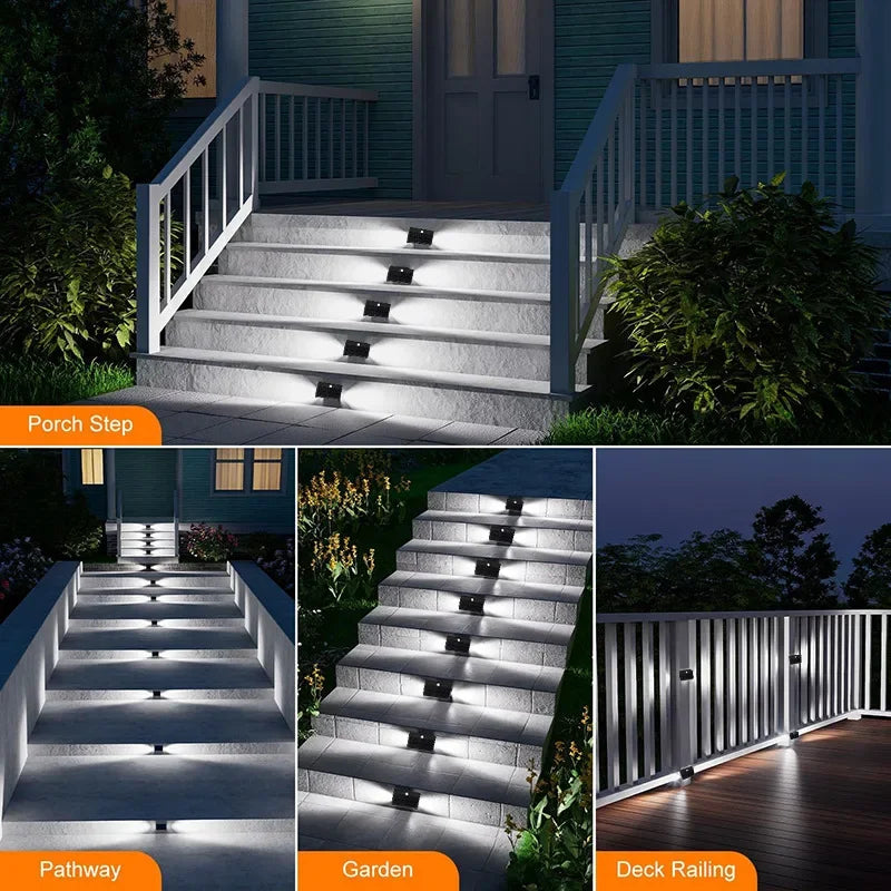 Luz Solar de Escalera con Inducción Corporal | Mejora la Seguridad Exterior