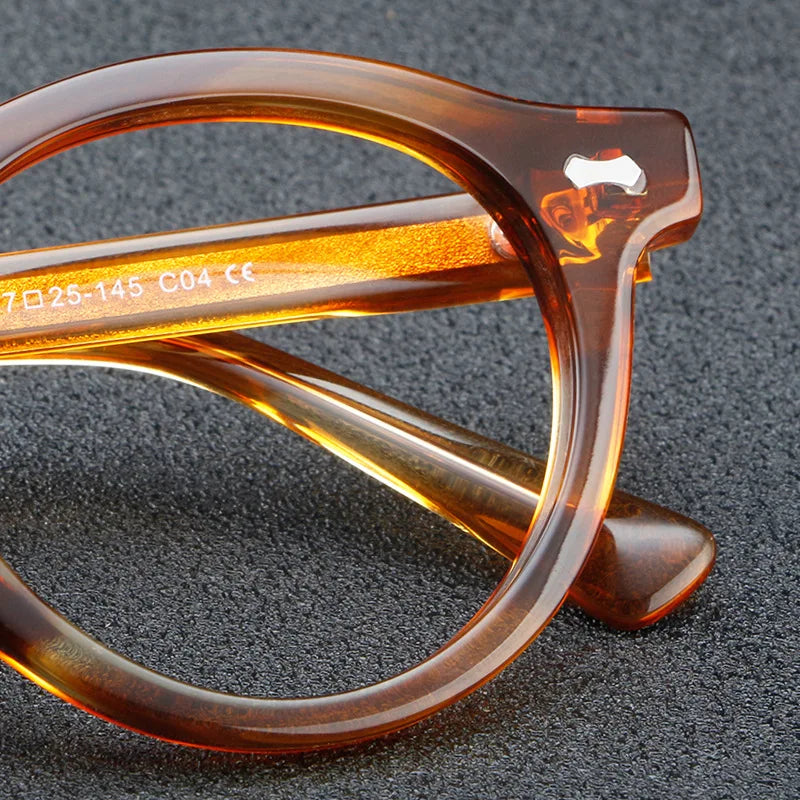 Personalized Retro Round Frame Anti Blue Light Glasses - 2026