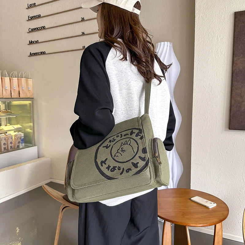 Charming Anime Canvas Bags | Totoro & Chinchilla Designs