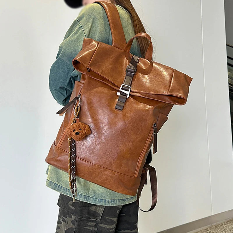 Rolled Top Anti-Theft Laptop Backpack | Perfect for Travel & School